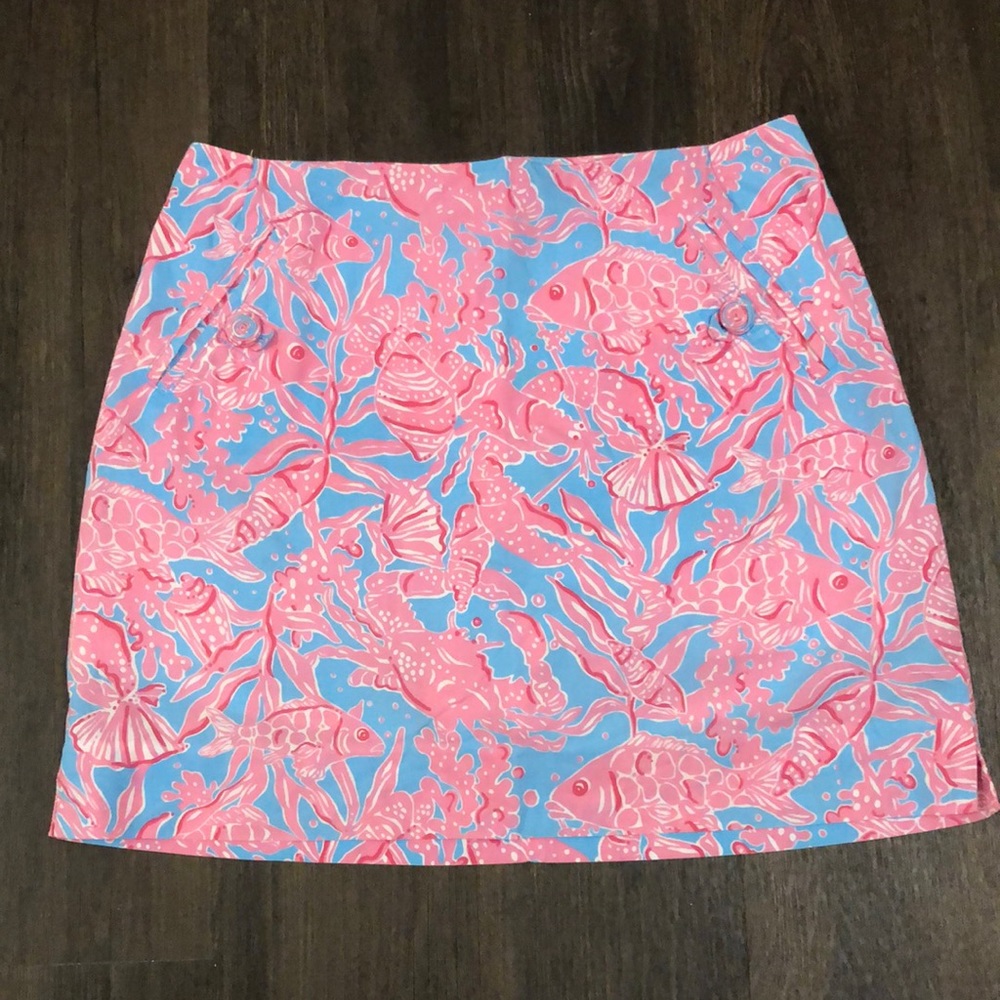Lily Pulitzer Women’s Blue/Pink  Skirt Size 8,